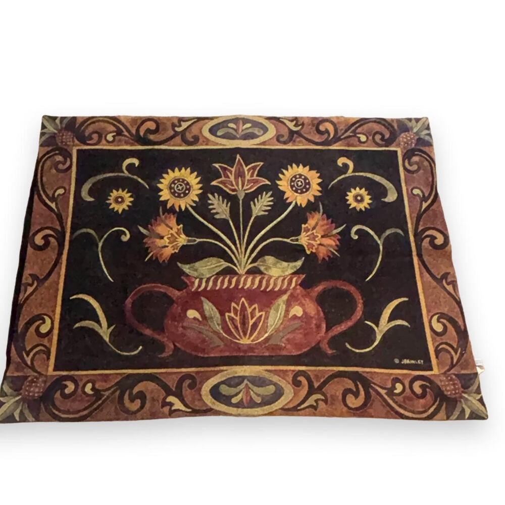 Riddle Home & Gift J Brinley Folk Art Woven Tapestry 38x52”